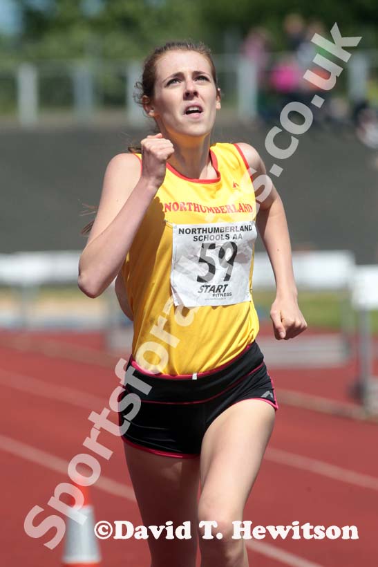 800 metres at the Annual Inter-Counties Schools, Cleveland v Cumbria v Durham v Northumberland at Claireville Stadium, Middlesbrough
